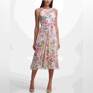 Tommy Hilfiger Women's Belted Halter Dress - size 8 - OF